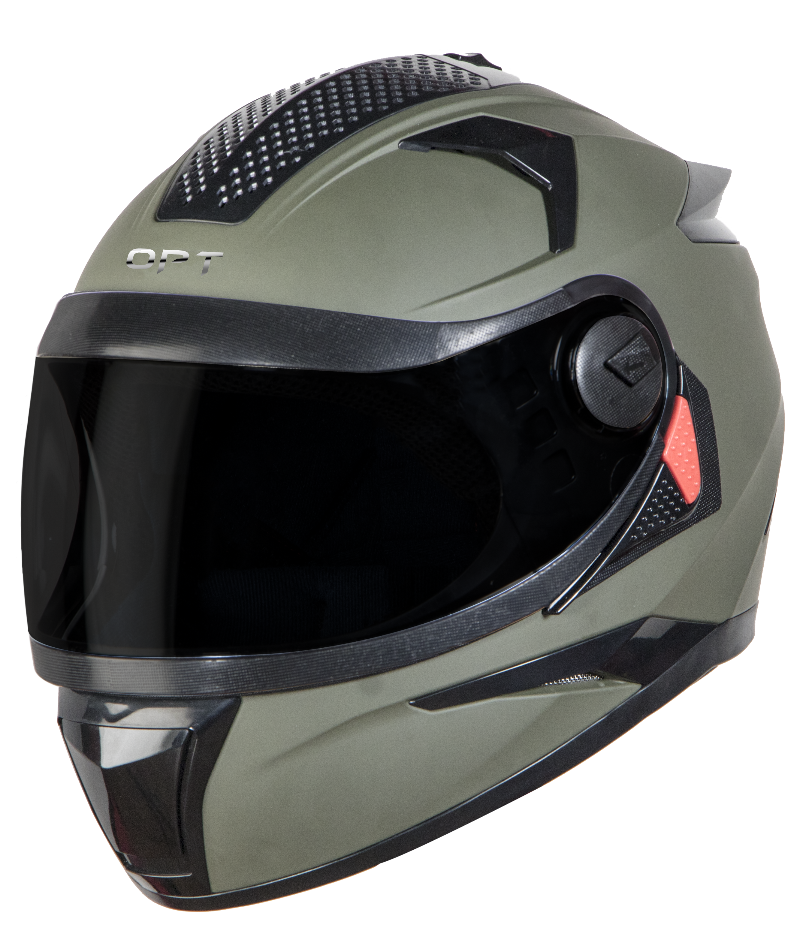 SBH-17 OPT MAT BATTLE GREEN (WITH EXTRA FREE CABLE LOCK AND CLEAR VISOR)
